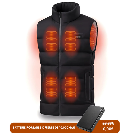 Le gilet chauffant 15 zones Blimano