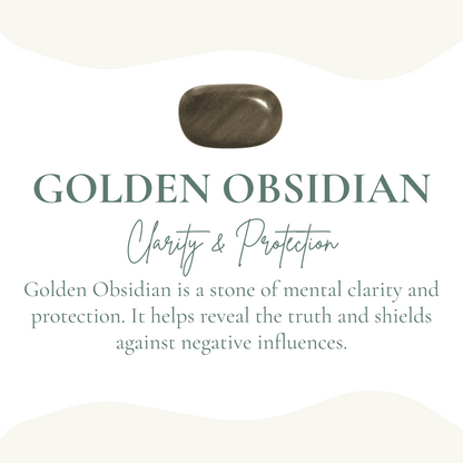 Golden Obsidian Sphere Pendant
