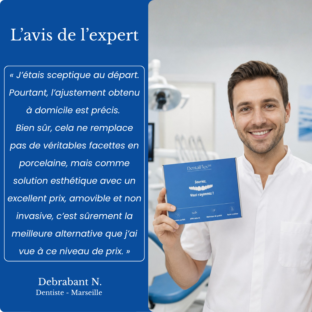 DentalFlex™ | Set de facettes modulables (haut et bas)