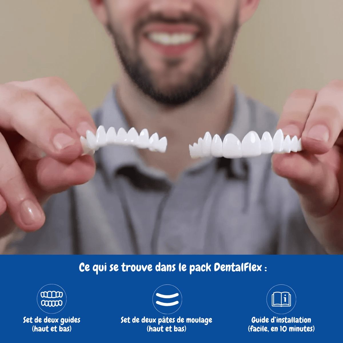 DentalFlex™ | Set de facettes modulables (haut et bas)